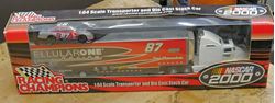 Picture of 1:64 DIE CAST CAR RACING CHAMPIONS NASCAR 2000 CELLULARONE TRUCK & SMALL CAR NEW. IN BOX. COLLECTIBLE.