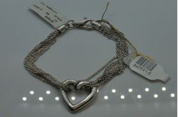 Picture of STERLING SILVER BRACELET 7,5 INCH LONG WITH HEART . BEAUTIFUL. 14.6 GR 840541-5 