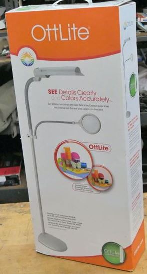 Picture of Ott-Lite Easy View Floor Fexible Neck Lamp P2337T Brand new. IN BOX.