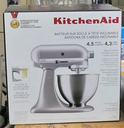 Picture of KitchenAid Deluxe 4.5 Quart Stand Mixer Silver KSM88SL  NEW IN BOX. 