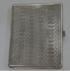 Picture of STERLING SILVER 800 CIGARETTE CASE 54.9 GRAMS 3.5 X 3 VINTAGE. VERY GOOD CONDITION.