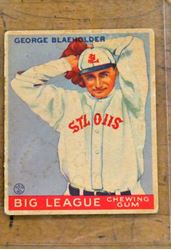 Picture of  Goudey #16 George Blaeholder St Louis Browns Goudey Gum Vintage . good condition. collectible. 