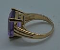 Picture of 14KT YELLOW GOLD RING SIZE 9 ;7.9 GRAMS WITH AMETHYST STONE PRE OWNED. VERY GOOD CONDITION. # 851570-1