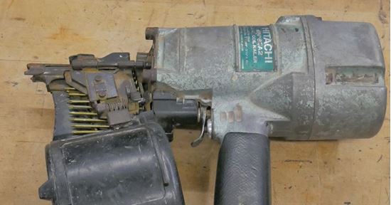 Picture of Hitachi Model NV83A2 Coil Framing Nailer Gun 3-1/4" USED. TESTED . IN A GOOD WORKING ORDER. 