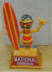 Picture of NATIONAL BOHEMIAN NATTY BOH BEER BUBLE HEAD STATUE 422 OF 500 COLLECTIBLE. VERY GOOD CONDITION. 