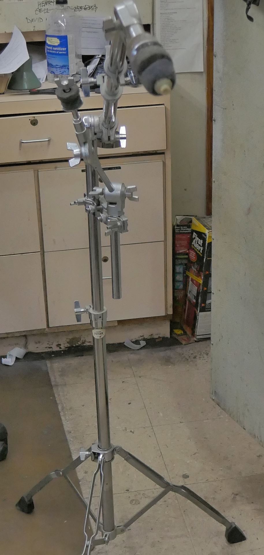 Cash USA Pawnshop. VINTAGE TAMA TITAN CYMBAL STAND WITH BOOM MADE IN JAPAN PRE OWNED .WITH EXTRA CYMBAL HOLDER