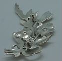 Picture of STERLING SILVER FLOWER MARCASITE PIN 16.3 GRAMS VINTAGE . PRE OWNED. VERY GOOD CONDITION. 