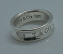 Picture of TIFFANY AND CO 1837 STERLING SILVER 925 RING SIZE 6.5 ; 1997 ; 7.1 GRAMS .  PRE OWNED. VERY GOOD CONDITION. 824024-1.