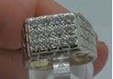 Picture of 14kt white gold men's ring with 12 diamonds (1 carat ); 11.6 grams; size 8. pre owned. very good condition. 847306-1.