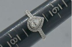 Picture of 14kt white gold engagement ring 3.3 grams; size 7; 0.50 carat mint condition. pre owned. 808650-1.