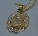 Picture of 10kt yellow gold Virgin Mary pendant 1.3 grams 828366-1