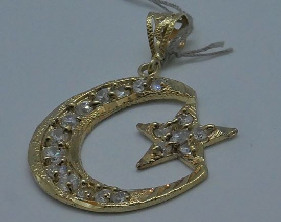 Picture of 10kt yellow gold pendant 6 grams with csz 766837-2