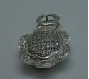 Picture of 14kt white gold pendant with 0.50pts micro pave diamonds 2.1 grams 790746-1