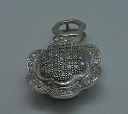 Picture of 14kt white gold pendant with 0.50pts micro pave diamonds 2.1 grams 790746-1