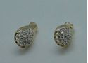 Picture of 10kt yellow gold earrings cluster style with diamonds 2.6 grams 855572-1