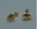 Picture of 14kt yellow gold stud earrings 0.4 grams 843351-2