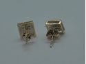 Picture of 14kt yellow gold stud earrings with czs 1.2 grams with 18 round diamonds 846218-3