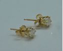 Picture of 14kt yellow gold stud earrings with diamonds 0.9 grams 0.50pts 852975-1