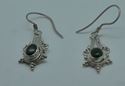 Picture of sterling silver 925 earrings with black stones 2.4 grams 853570-13