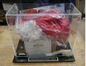 Picture of Muhammad Ali " Cassius Clay " Signed Everlast Boxing Glove RED WITH COA , PICTURE , BOX. VERY GOOD CONDITION. WITH COA. BOX HAVE A LITTLE DAMAGE. NOTE- ONLY GLOVE SIGNED. 