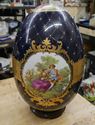 Picture of Very Rare, Vintage Limoges Fragonard Large 16x12." Egg With Wood Base mint condition. antique. 