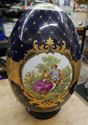 Picture of Very Rare, Vintage Limoges Fragonard Large 16x12." Egg With Wood Base mint condition. antique. 