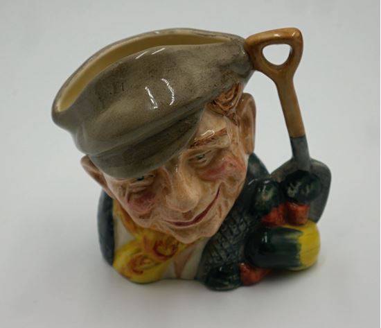 Picture of 1972 Royal Doulton England "The Gardener" Toby Jug Character D6634 Medium 4". mint condition. 